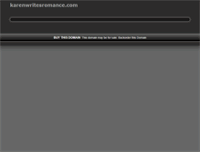 Tablet Screenshot of karenwritesromance.com
